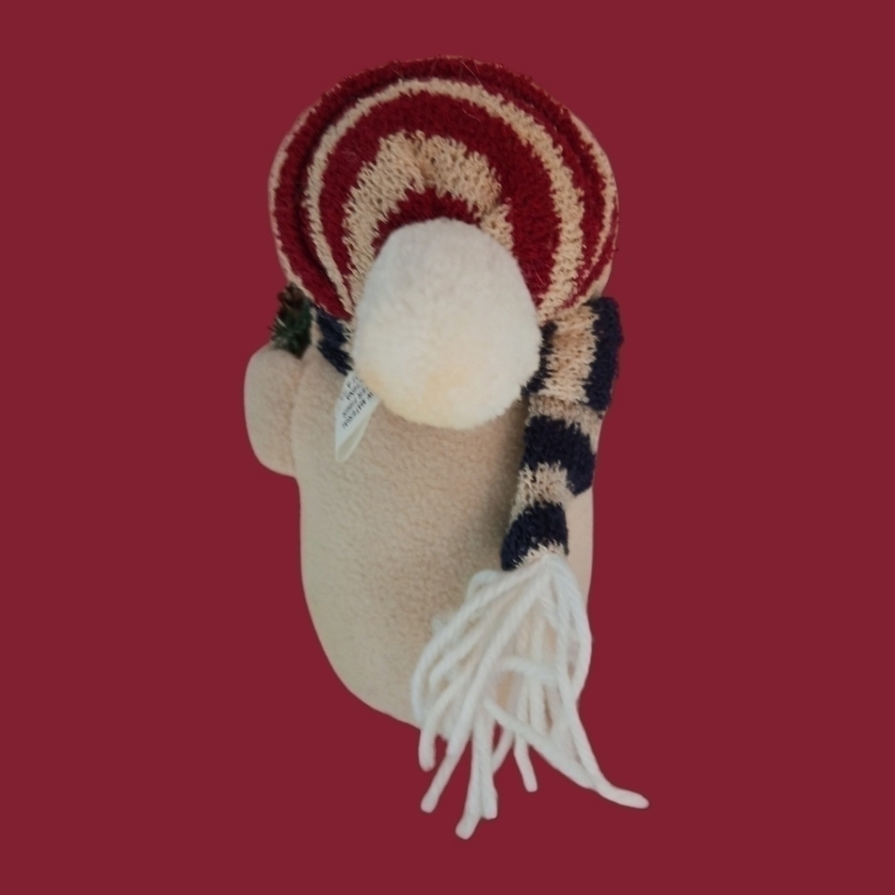 The cherished fabric snowman christmas decoration - Picture 2 of 8